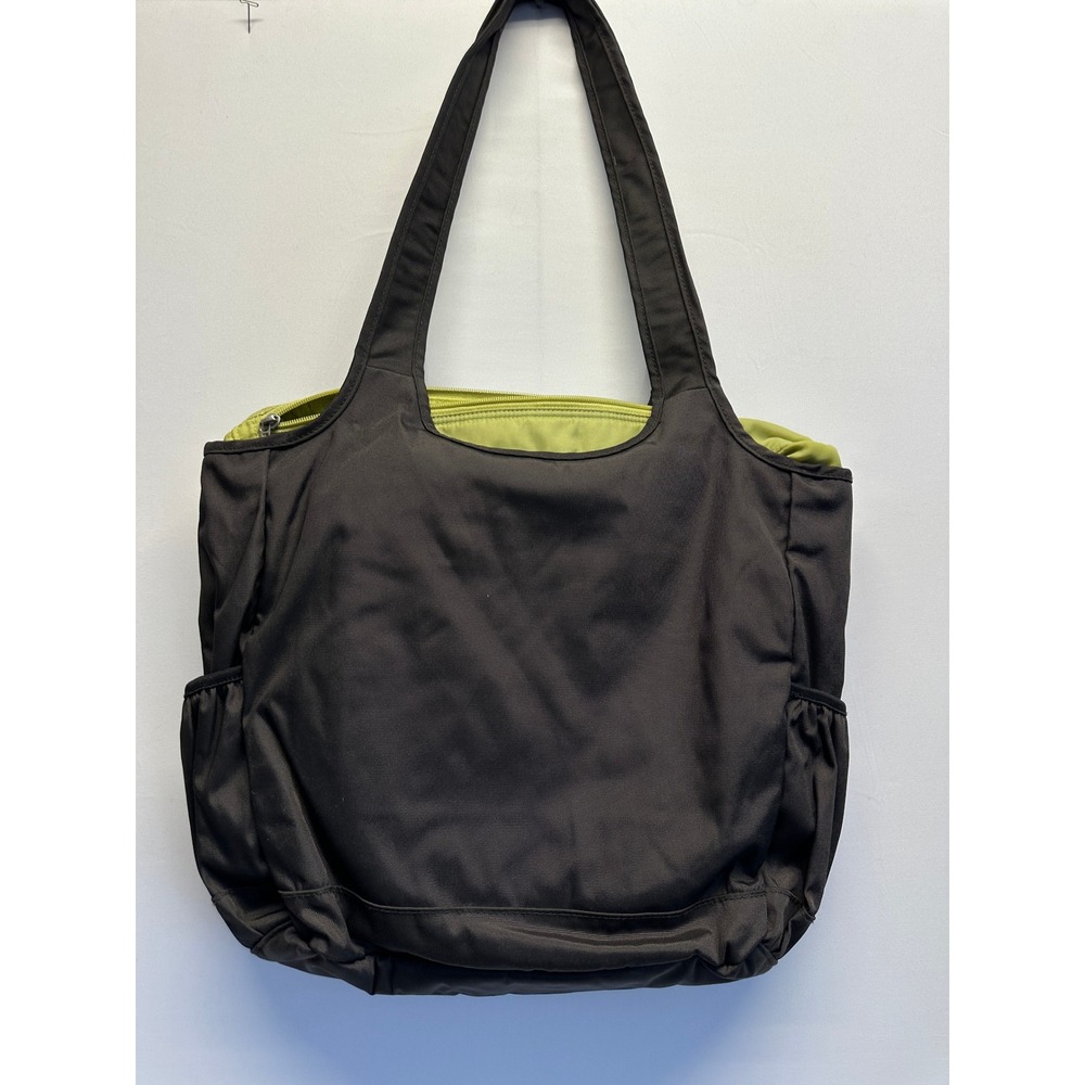 Eddie Bauer Black Nylon Tote Bag Large Shoulder Travel Gym Carryall‎ - Picture 6 of 10